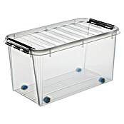 SmartStore Caja de almacenaje Classic (L x An x Al: 72 x 40 x 39 cm, Plástico, Transparente)