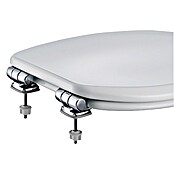 Poseidon Tapa de WC (Blanco, Núcleo de madera, Caída amortiguada)