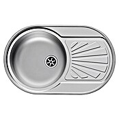 Admiral Fregadero encastrable Single (76,5 x 48 cm, Acero inoxidable)