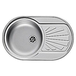 Admiral Fregadero encastrable Single (76,5 x 48 cm, Acero inoxidable)