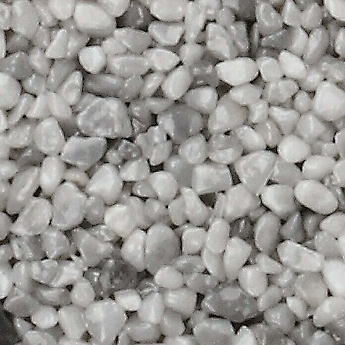 Probau Steinchenteppich Marmorkiesel, 2-4 mm (Nebelgrau, 20 kg, Glänzend)