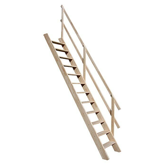 Solid Elements Escalera de madera (Haya, Altura de planta: Máx. 272 cm)