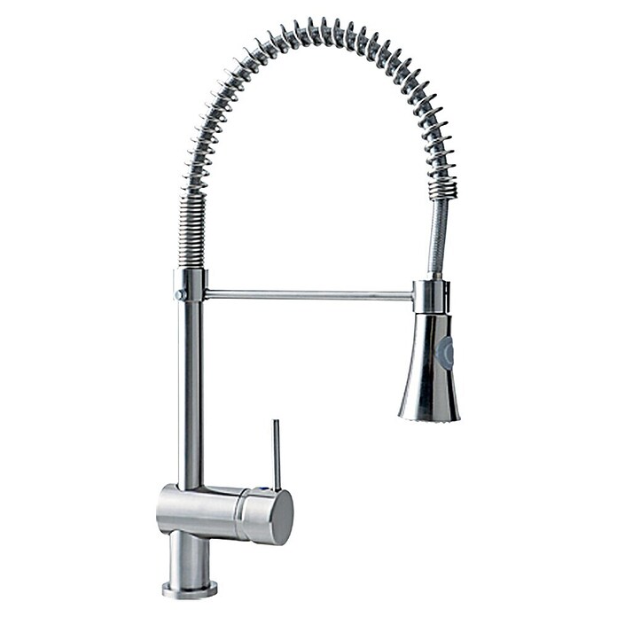 Camargue Merida Grifo de cocina (Acero inoxidable, Muelle espiral, Mate)