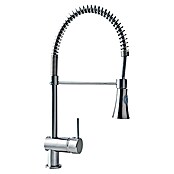 Camargue Merida Grifo de cocina (Acero inoxidable, Muelle espiral, Mate)