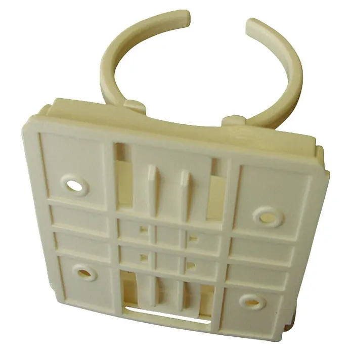 Getränkehalter - Durchmesser: 8 cm, Beige, Kunststoff - Diagonale Ansicht
