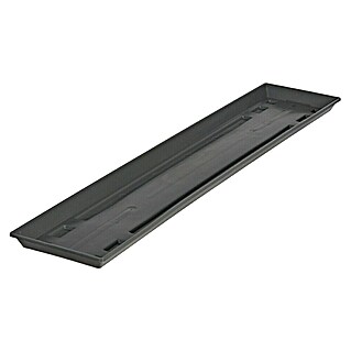 Geli Standard Plato para maceta de balcón (Largo: 80 cm, Antracita)