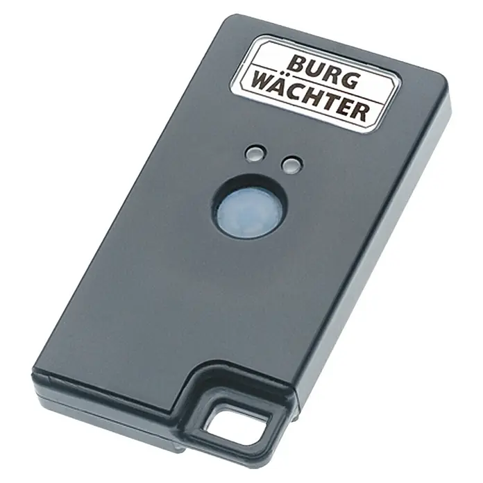 Burg-Wächter Mando para cerraduras E-Key - Específico para: Set de cerradura electrónica Burg-Wächter TSE Home 4001 - El transmisor manual Burg Wächter en gris es un dispositivo práctico para controlar sistemas de seguridad, ideal para el uso diario.