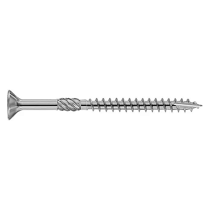 Profi Depot Holzbauschraube TX - Senkkopf, TX für TORX-Antriebe, 25 Stk., Ø x L: 8 x 320 mm - Helles Bild einer einzelnen Schraube mit glänzendem Finish und scharfen Gewinde für verschiedene Befestigungsanwendungen.