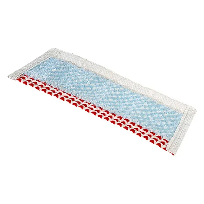 Vileda Ersatz-Bezug Wischmat Extra - Materialspezifizierung: CollexTex, Mikrofaser - Ein rechteckiger Moppkopf mit blauem, weißem und rotem Muster. Ideal für die Reinigung von Hartböden.