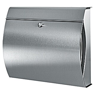 Burg-Wächter Wandbrievenbus Verona (l x b x h: 40,4 x 15 x 35,4 cm, Roestvrij staal, Roestvrij staal, Openingsstop)
