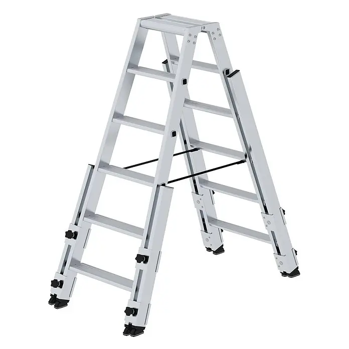 Stufen-Stehleiter treppengängig 2x6 Stufen - 
