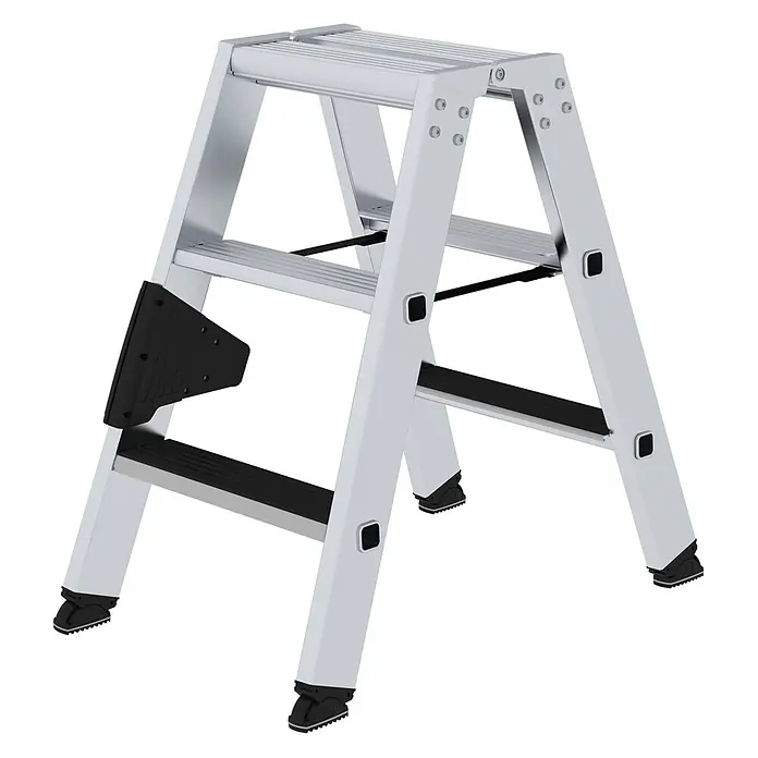 Stufen-Stehleiter beidseitig begehbar mit clip-step 2x3 Stufen - 