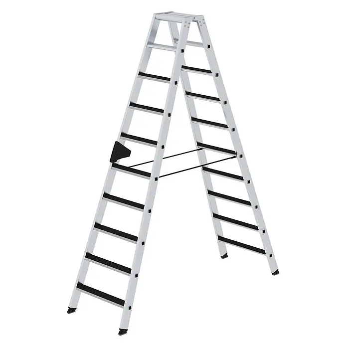 Stufen-Stehleiter beidseitig begehbar mit clip-step 2x10 Stufen - 