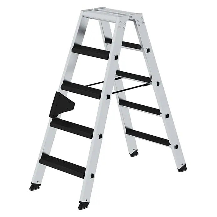 Stufen-Stehleiter beidseitig begehbar mit clip-step relax 2x5 Stufen - 