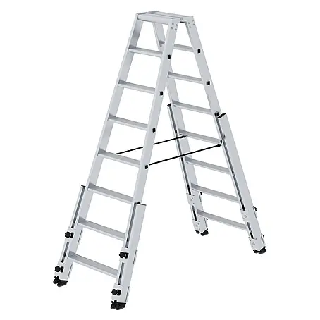 Stufen-Stehleiter treppengängig 2x8 Stufen
