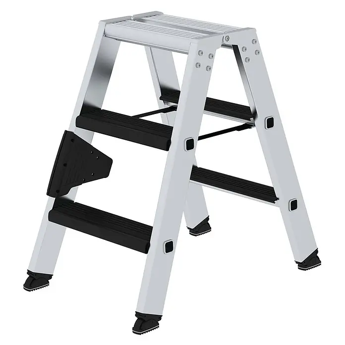 Stufen-Stehleiter beidseitig begehbar mit clip-step relax 2x3 Stufen - 