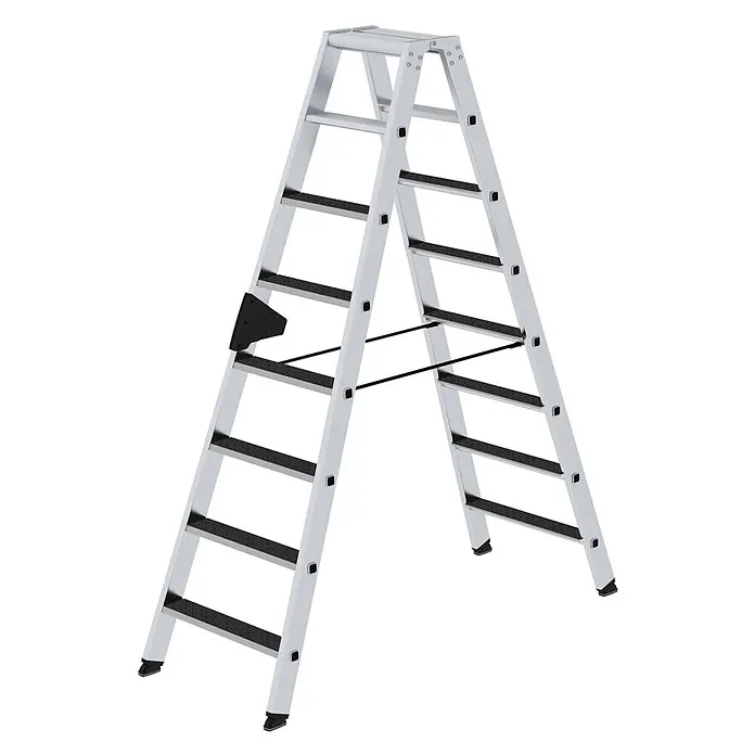 Stufen-Stehleiter beidseitig begehbar mit clip-step R13 2x8 Stufen - 