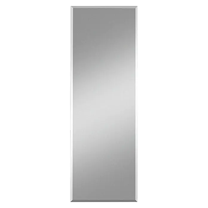 Kristall-Form Facettenspiegel Gennil - B x H: 40 x 100 cm, Eckig - Rechteckiger Wandspiegel mit schmalem Rahmen für ein modernes Ambiente. Ideal zur stilvollen Dekoration und praktischen Nutzung im Alltag.