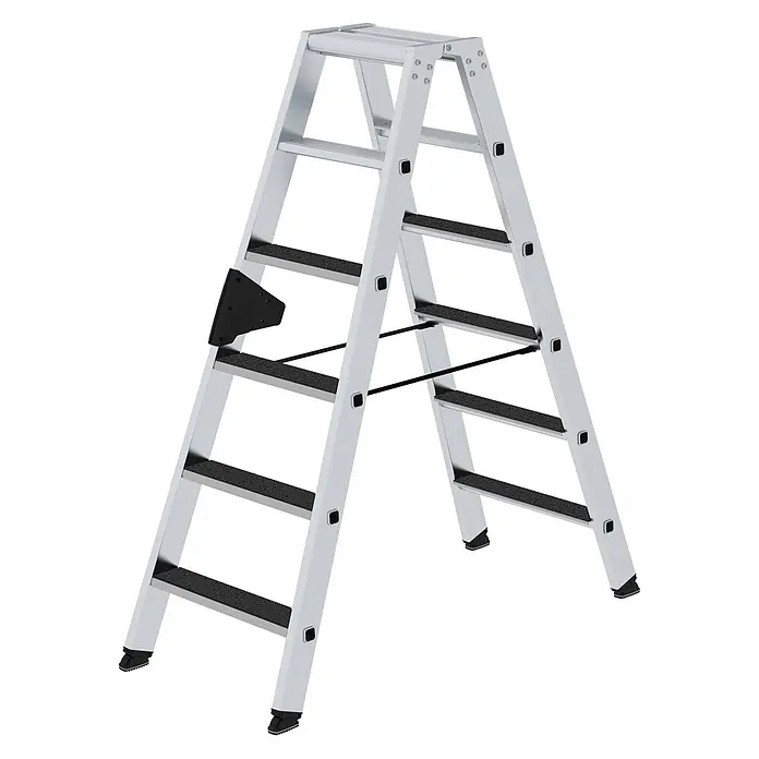 Stufen-Stehleiter beidseitig begehbar mit clip-step R13 2x6 Stufen - 