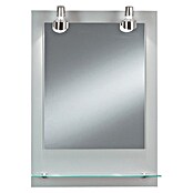 Kristall-Form Lichtspiegel Pascal (50 x 70 cm, Glasablage)