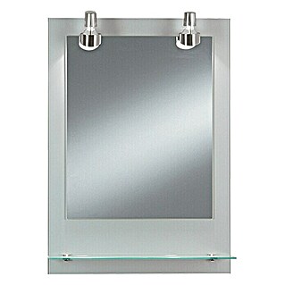 Kristall-Form Lichtspiegel Pascal (50 x 70 cm, Glasablage)