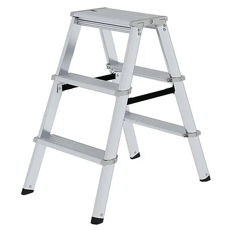 ML Stufen-Stehleiter beidseitig begehbar 2x3 Stufen
