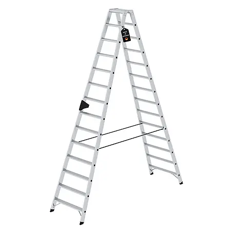Stufen-Stehleiter beidseitig begehbar 2x14 Stufen