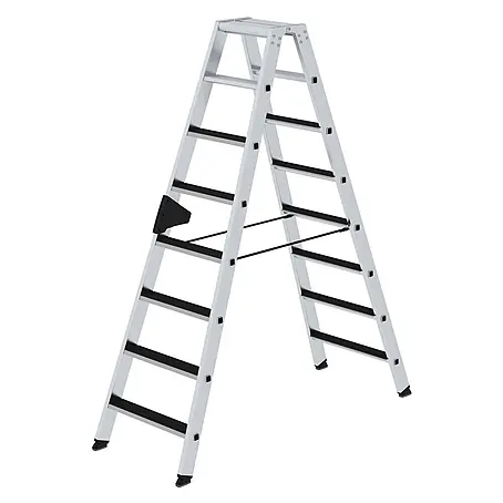 Stufen-Stehleiter beidseitig begehbar mit clip-step 2x8 Stufen