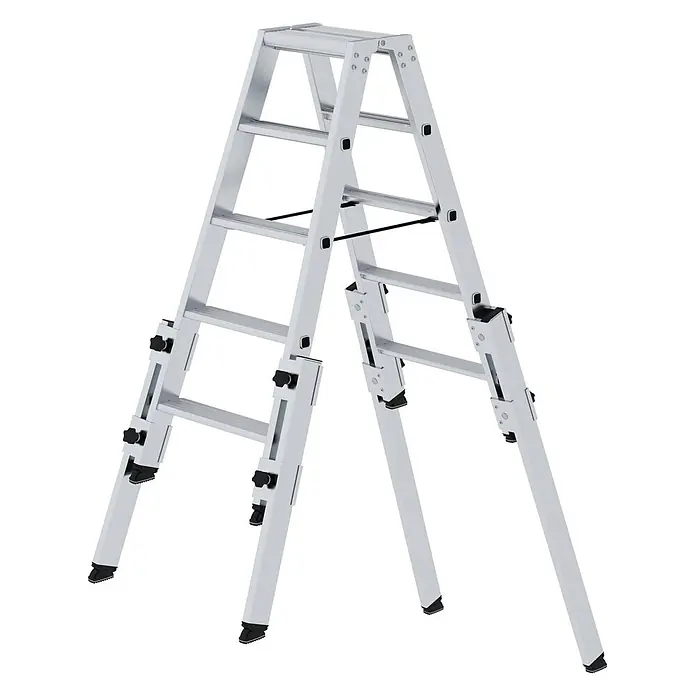 Stufen-Stehleiter treppengängig 2x5 Stufen - 