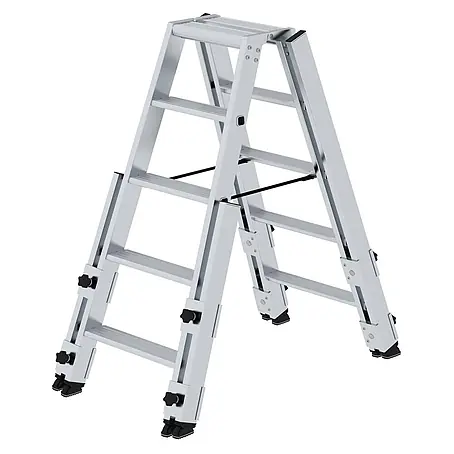 Stufen-Stehleiter treppengängig 2x5 Stufen