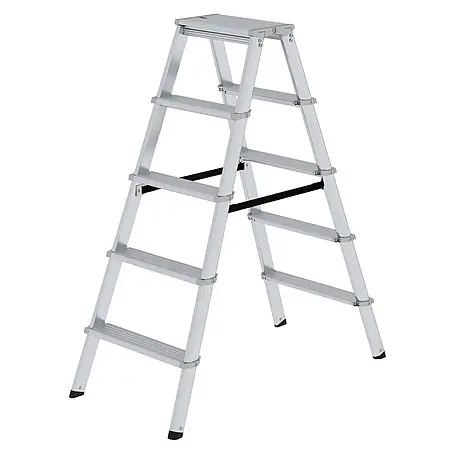 ML Stufen-Stehleiter beidseitig begehbar 2x5 Stufen