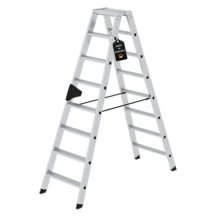 Stufen-Stehleiter beidseitig begehbar 2x8 Stufen - 