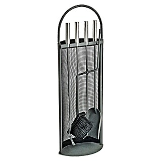 Lienbacher Garnitura za kamin (4 -del., Antracitne barve, Višina: 66 cm)