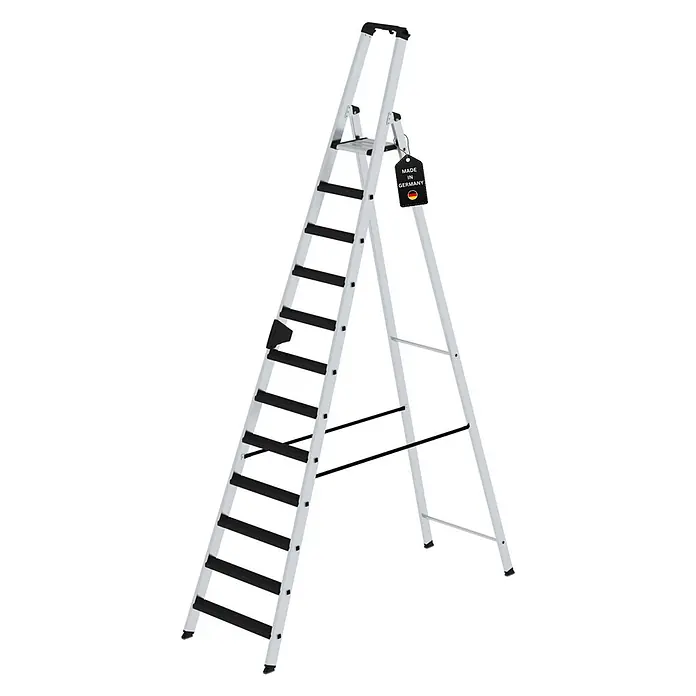 Stufen-Stehleiter einseitig begehbar mit clip-step relax 14 Stufen - 