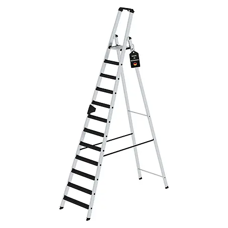 Stufen-Stehleiter einseitig begehbar mit clip-step relax 14 Stufen