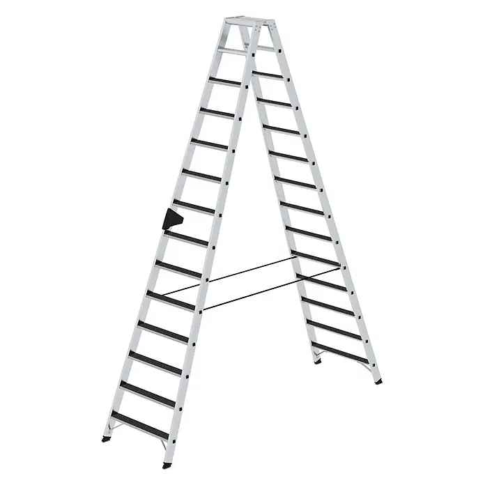Stufen-Stehleiter beidseitig begehbar mit clip-step R13 2x14 Stufen - 