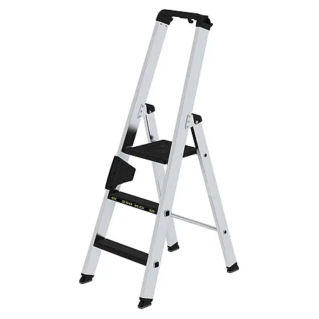 Stufen-Stehleiter 250 kg einseitig begehbar mit clip-step R13 3 Stufen