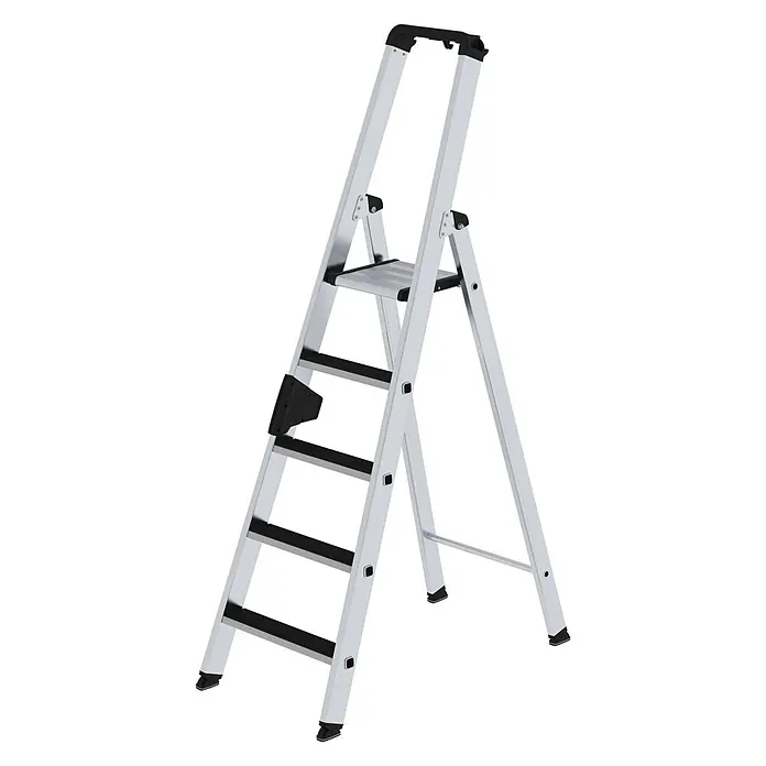 Stufen-Stehleiter einseitig begehbar mit clip-step 5 Stufen - 