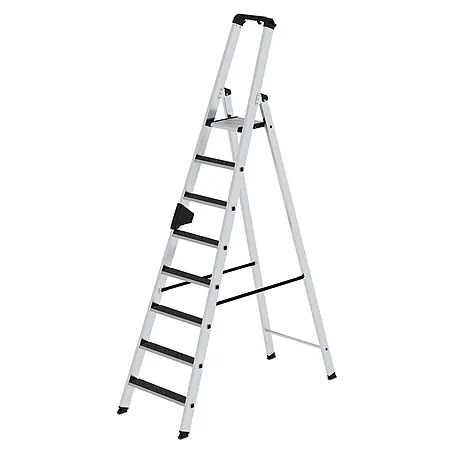 Stufen-Stehleiter einseitig begehbar mit clip-step R13 8 Stufen
