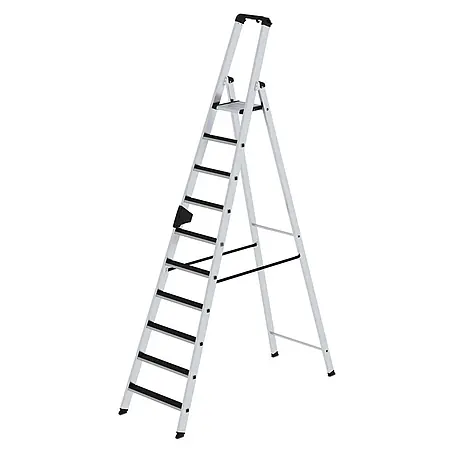 Stufen-Stehleiter einseitig begehbar mit clip-step 10 Stufen