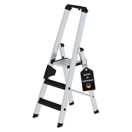 Stufen-Stehleiter einseitig begehbar mit clip-step relax 3 Stufen