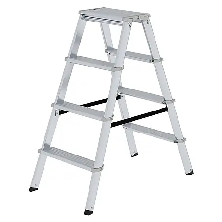 ML Stufen-Stehleiter beidseitig begehbar 2x4 Stufen