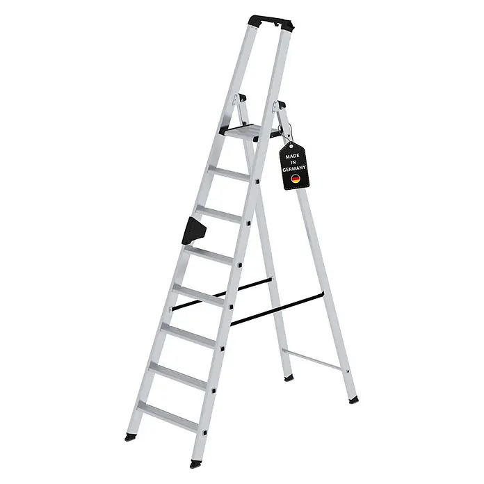 Stufen-Stehleiter einseitig begehbar 8 Stufen - 