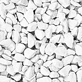Deko-Steine (Weiß, Korngröße: Ø 9 - 13 mm, 500 ml)