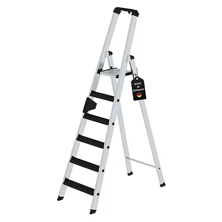 Stufen-Stehleiter einseitig begehbar mit clip-step relax 6 Stufen
