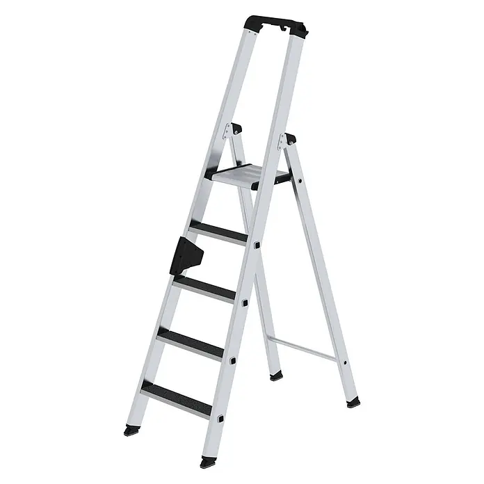 Stufen-Stehleiter einseitig begehbar mit clip-step R13 5 Stufen - 