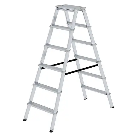 ML Stufen-Stehleiter beidseitig begehbar 2x6 Stufen