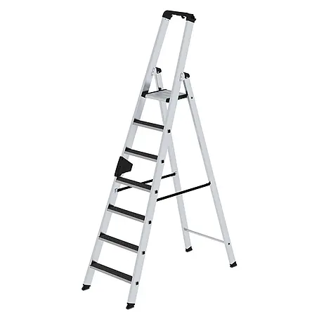Stufen-Stehleiter einseitig begehbar mit clip-step R13 7 Stufen