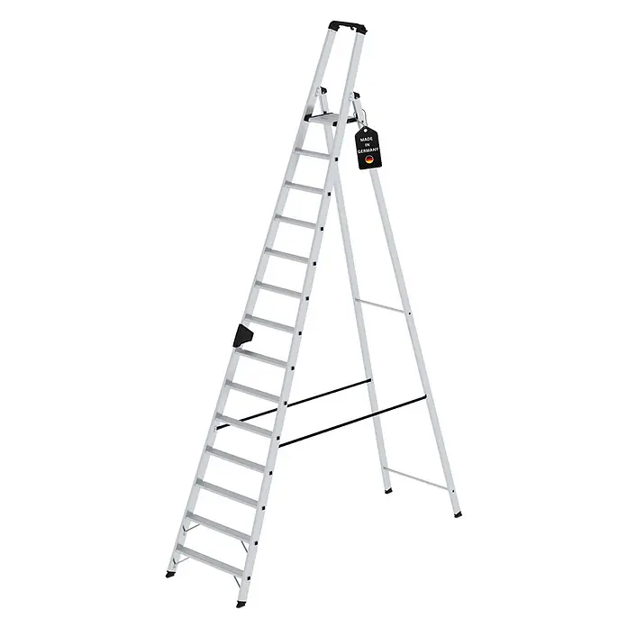 Stufen-Stehleiter einseitig begehbar 14 Stufen - 