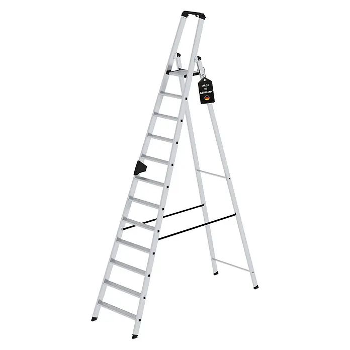 Stufen-Stehleiter einseitig begehbar 12 Stufen - 